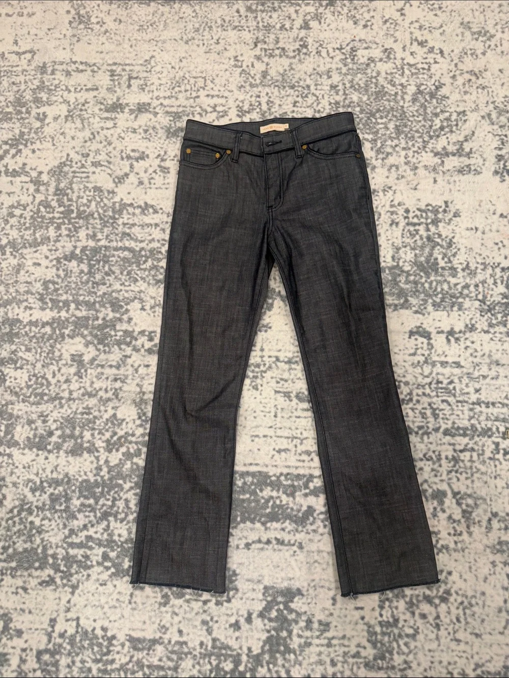 Tory Burch Charcoal Ankle Jeans